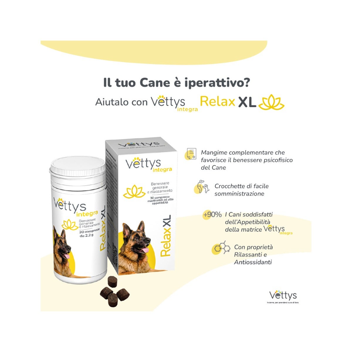 Vettys Integra Relax Per Cani Taglia XL 30 Compresse-2