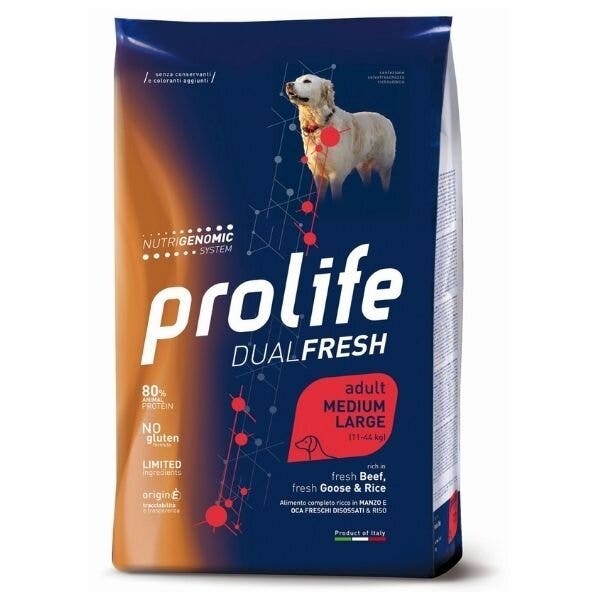 Prolife Dog Dual Fresh Adult Medium/Large Goose & Rice 2,5Kg-2