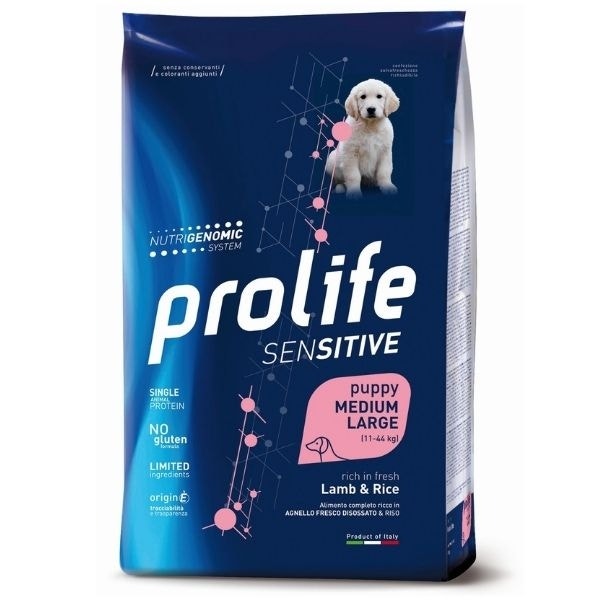 Prolife Dog Sensitive Puppy Medium/Large Lamb & Rice 2,5Kg-1