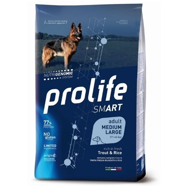 Prolife Dog Smart Adult Medium/Large Trout & Rice 2,5Kg-1