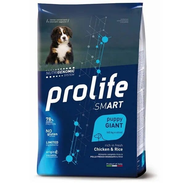 Prolife Dog Smart Chicken & Rice Cibo Secco Per Cani Cuccioli Taglia Gigante Sacco 10 Kg-2