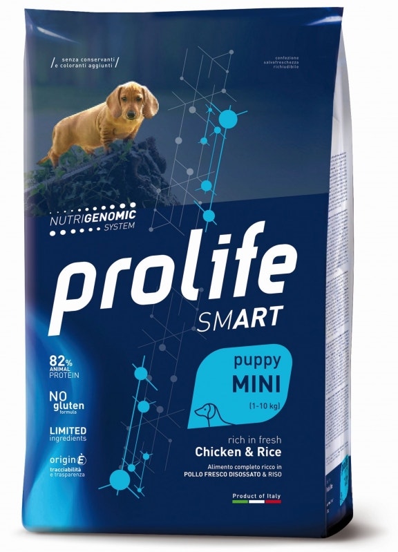 Prolife Dog Smart Chicken & Rice Cibo Secco Per Cani Cuccioli Taglia Piccola Sacco 7 Kg-1