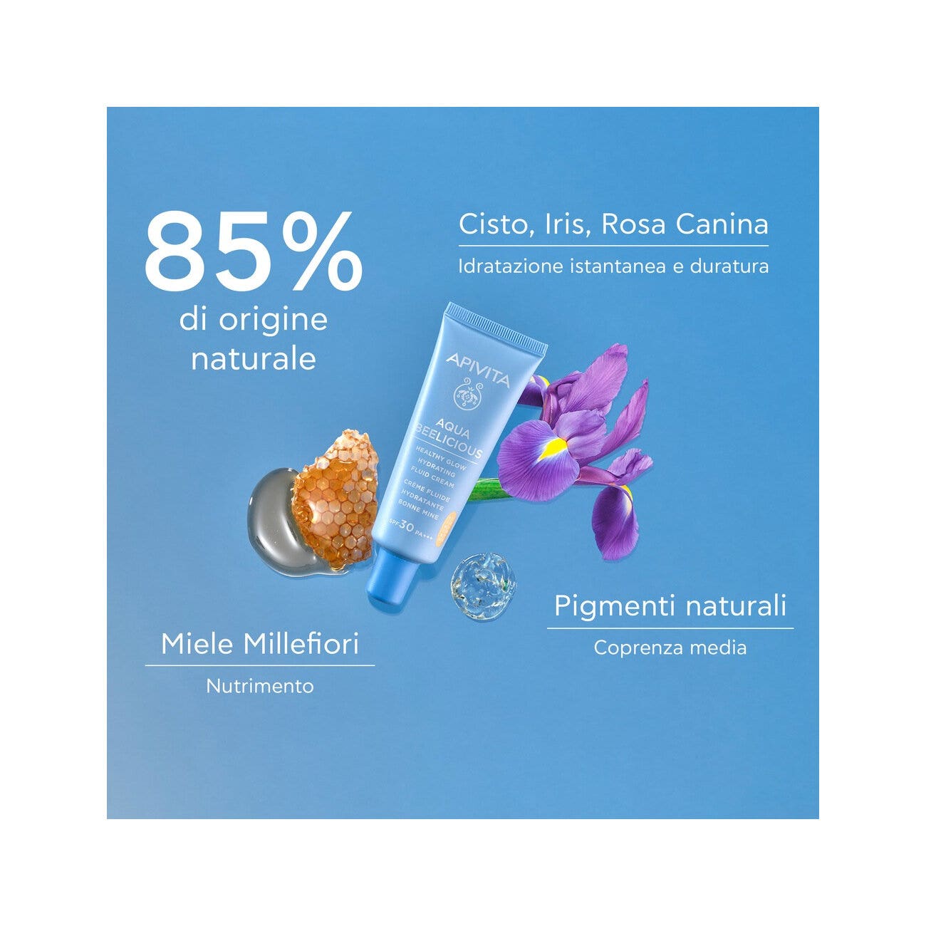Apivita Aqua Beelicious Crema Fluida Idratante Healthy Glow 40ml-3
