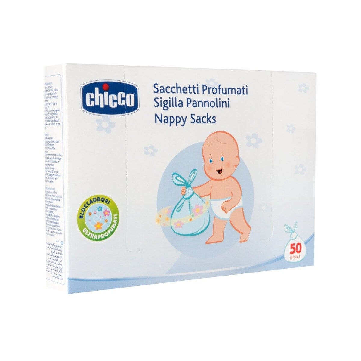 Chicco Sacchetti Profumati Pannolini 50 Pezzi-4