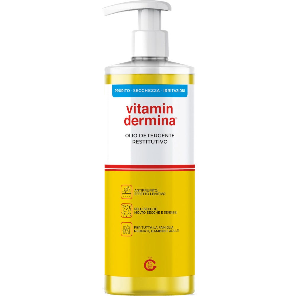 Vitamindermina Olio Detergente Restitutivo Viso/Corpo 500ml-1