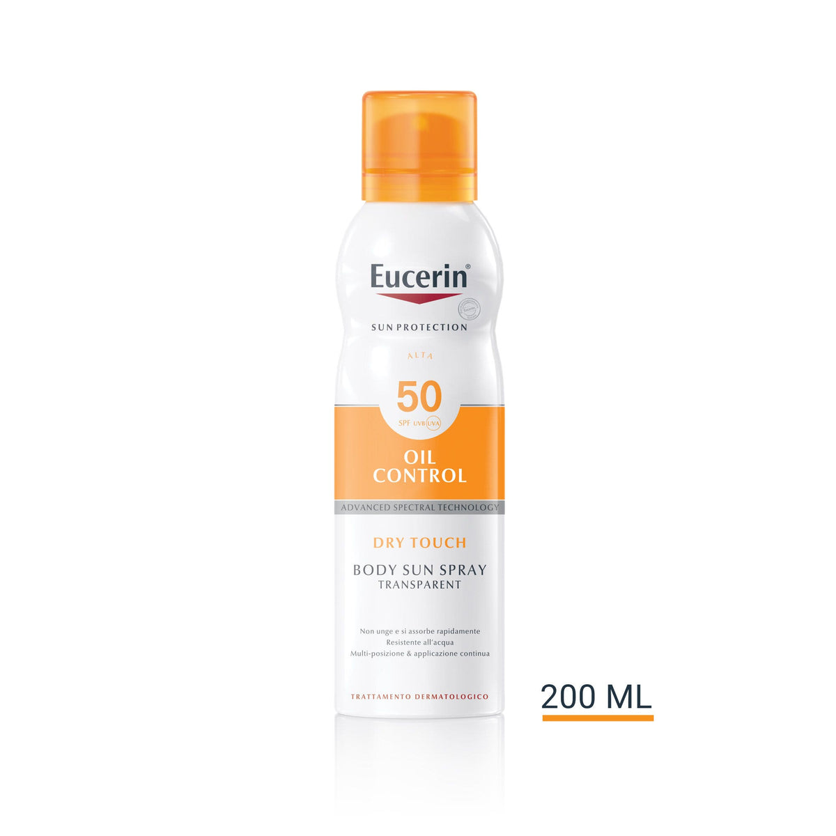 Eucerin Sun Spray Tocco Secco SPF50 200ml Protezione Solare-7