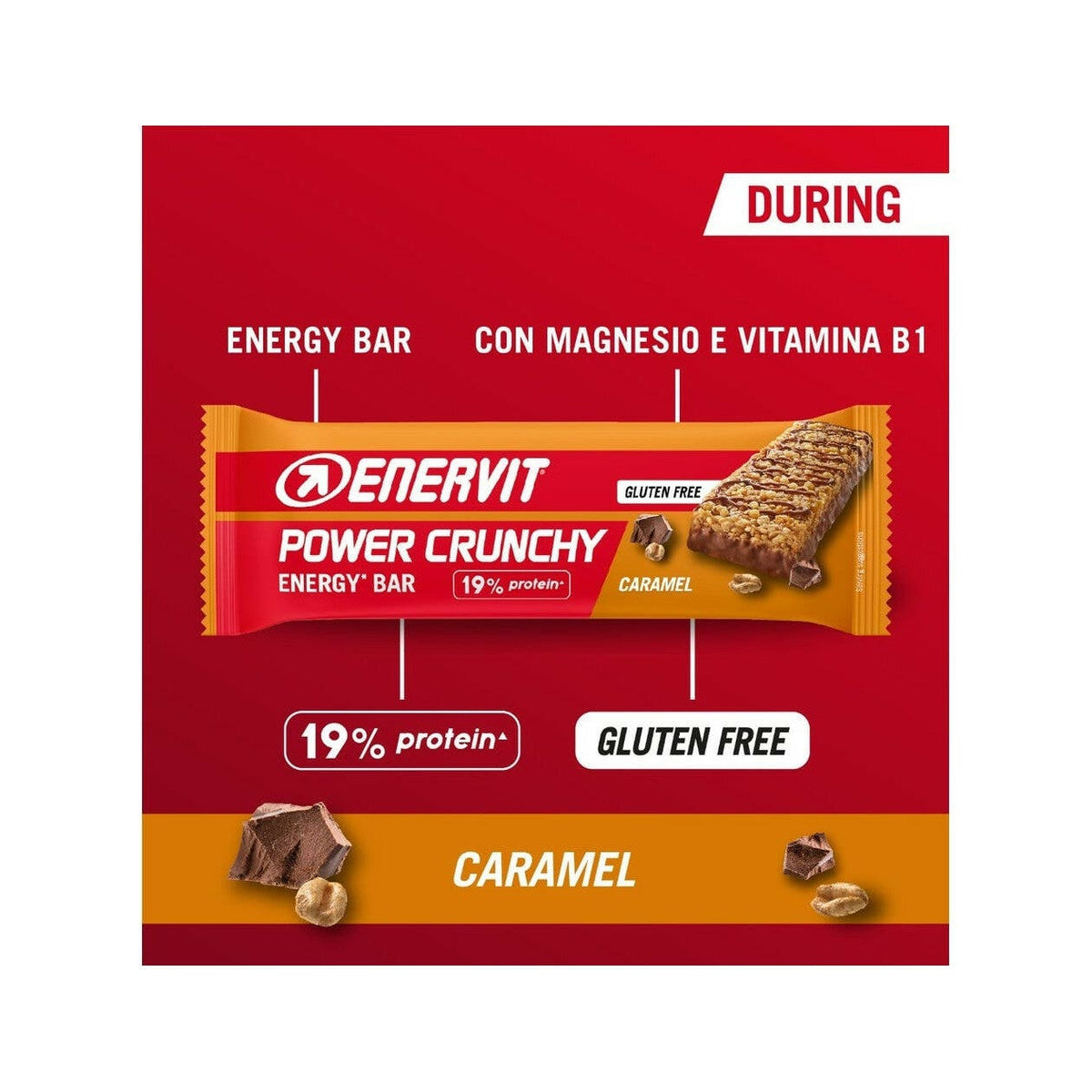 Enervit Power Crunchy Energy Bar Caramel 40g-2