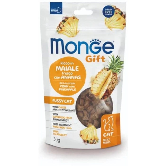 Monge Meat Minis Snack Per Gatti Coniglio Fresco Con Mela 50g-4