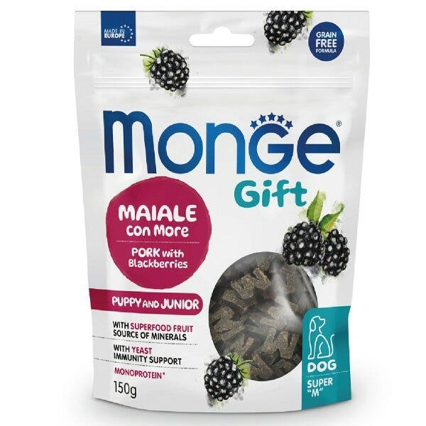 Monge Snack Super M Accrescimento Chips Per Cani Puppy/Junior Maiale Con More 150g-2