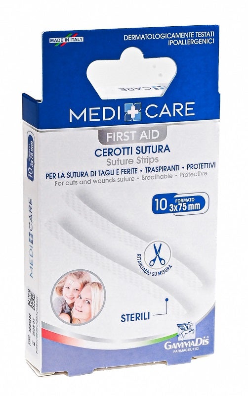Cerotto Medicare Sutura Sterili 10 Pezzi-0