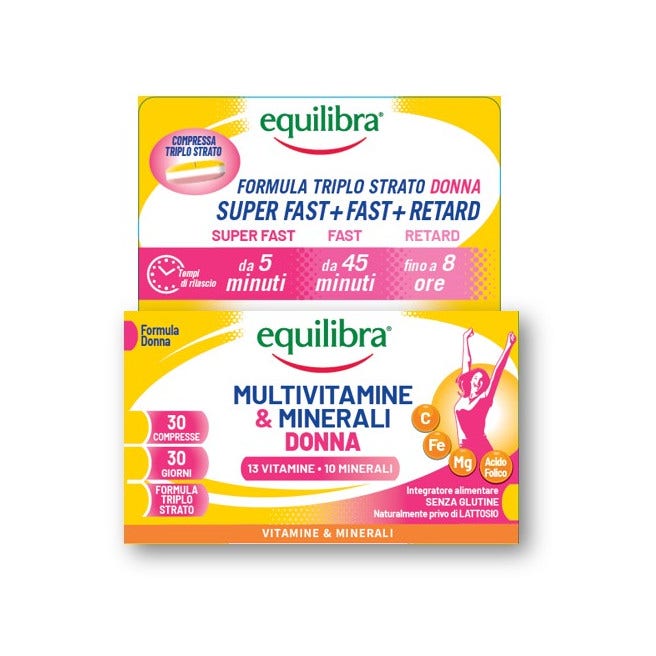 Equilibra Multivitaminico Donna 30 Compresse Triplostrato-2