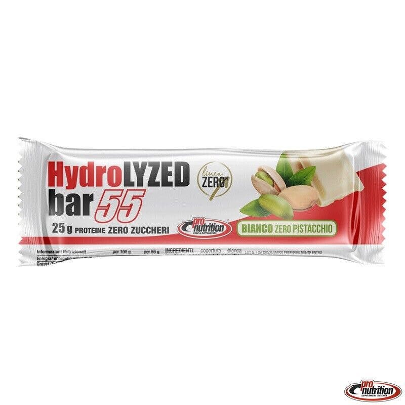 Pronutrition Hydrolyzed Bar Barretta Proteica Gusto Cioccolato Bianco & Pistacchio 55g-1
