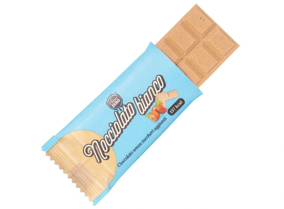 Choco Zero Tavoletta Nocciolato Bianco Senza Zuccheri Aggiunti 25g-1
