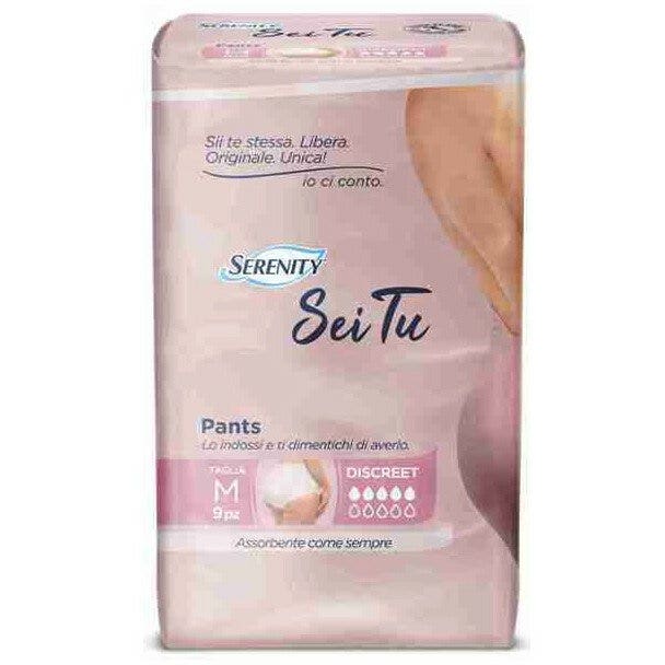 Serenity Pants Sei Tu Descreet Pannolone A Mutandina Taglia Medium 9 Pezzi-1