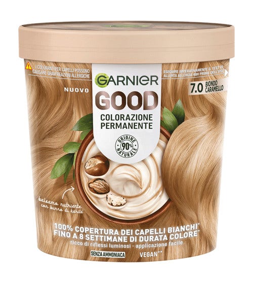 Garnier Good Kit Colorazione Permanente 7.0 Biondo Caramello 160g-1