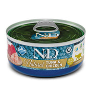 Farmina N&D Natural Tuna E Chicken Cibo Umido Gatti Adulti Lattina 140g-1