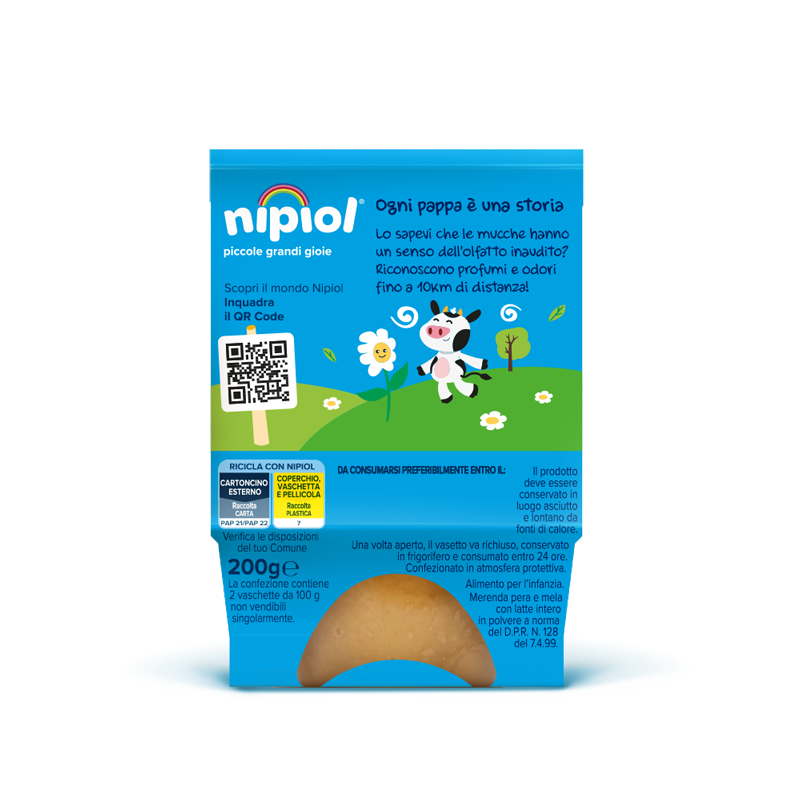 Nipiol Merenda Mela/Pera 2x100g-2