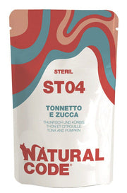 Natural Code ST04 Tonnetto E Zucca Gatti Adulti Sterilizzati Busta 70g-1