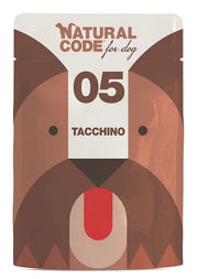 Natural Code 05 Tacchino Cani Adulti Busta 300g-1