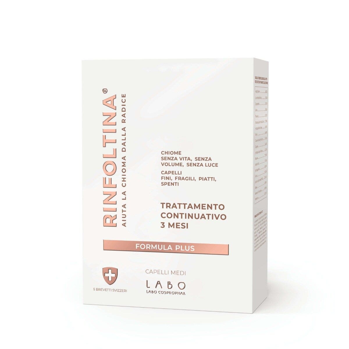 Labo Rinfoltina Plus Trattamento Continuativo 3 Mesi Capelli Medi 100ml-2