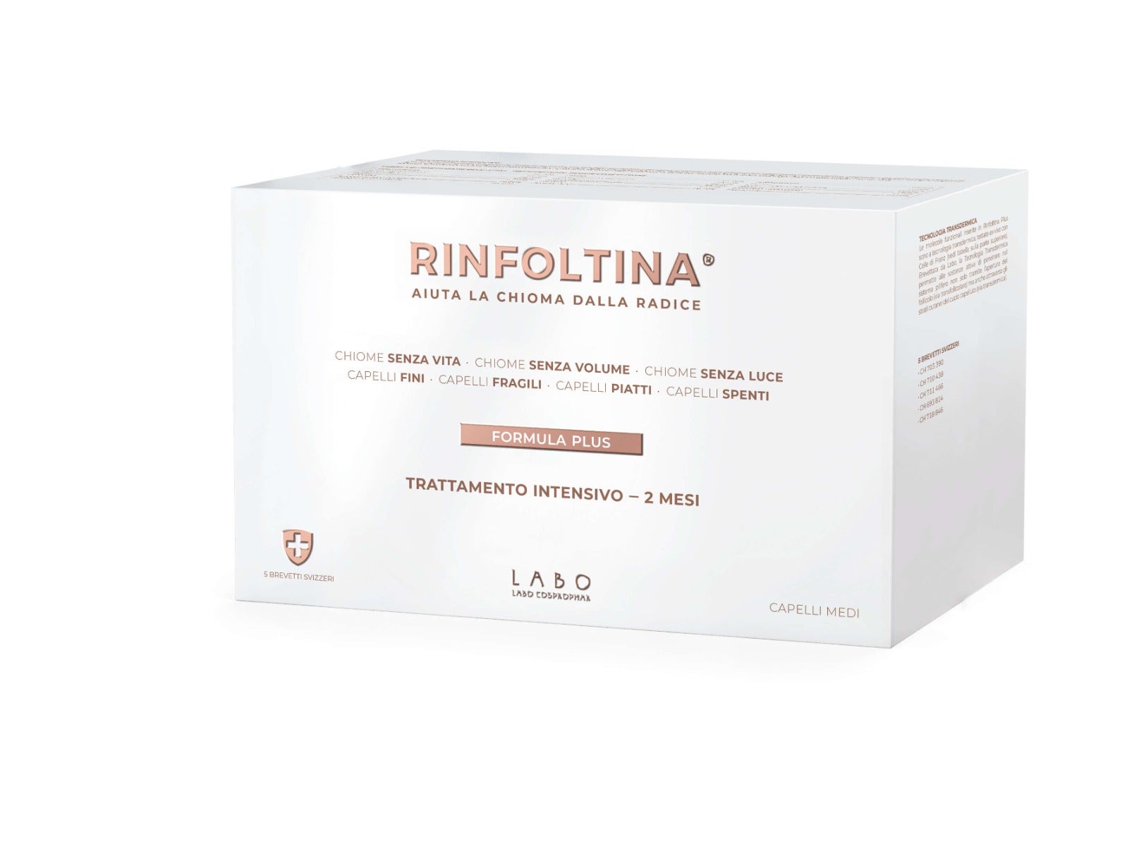 Labo Rinfoltina Plus Trattamento Intensivo Capelli Medi 40 Fiale-1
