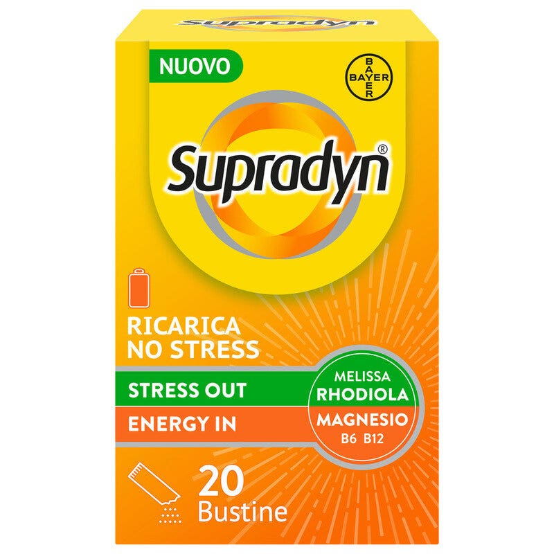 Supradyn Ricarica No Stress Integratore Vitamine e Magnesio contro la Stanchezza da Stress 20 Buste-9