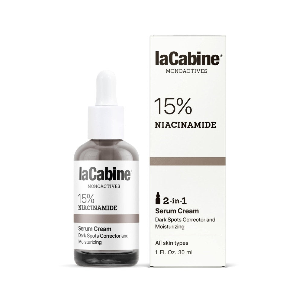 LaCabine 15% Niacinamide Tecnologia 2 in 1 Siero+Crema Viso Idratante Anti-Macchie 30ml-1