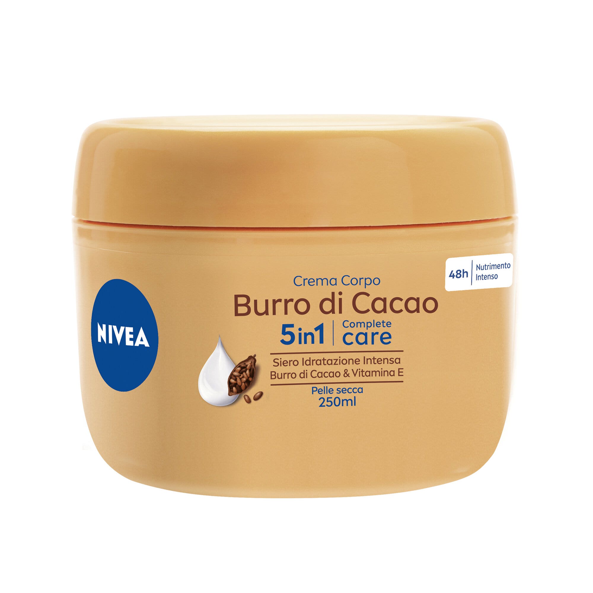 Nivea Crema Corpo Burro Di Cacao Idratante 48 Ore Per Pelle Secca Arricchita 250ml-1