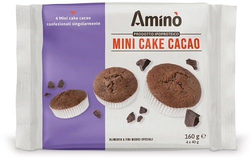 Amino' Mini Cake Cacao 4 Pezzi da 40 g-0