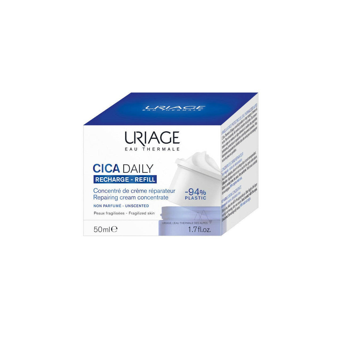 Uriage Cica Daily Crema Concentrata Riparatrice Eco-Ricarica 50ml-2