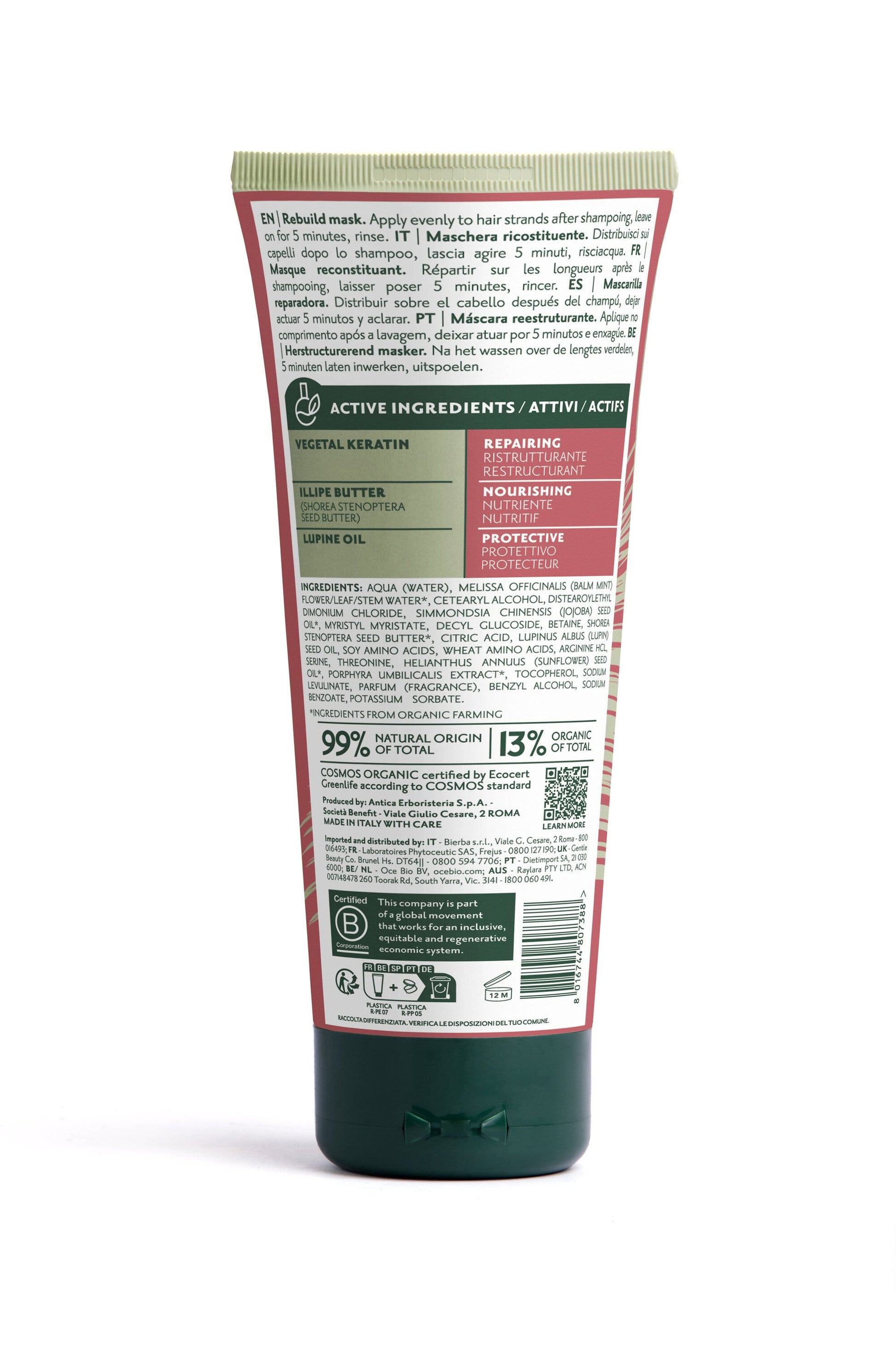 Herbatint Rebuild Mask Maschera Ricosituente 200ml-1