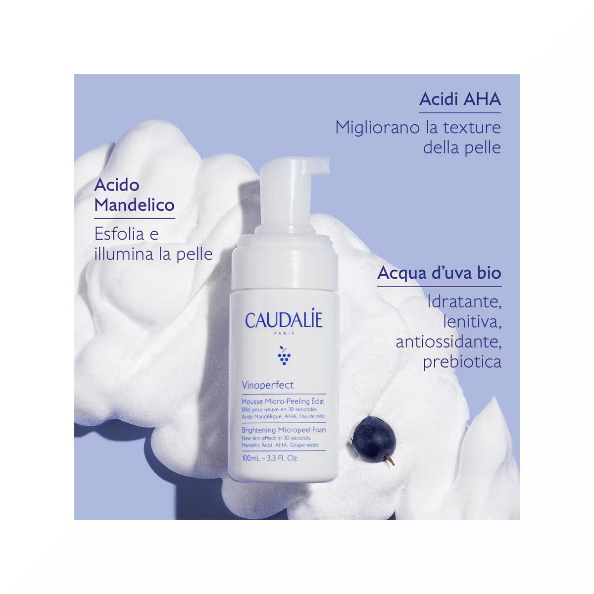 Caudalie Vinoperfect Mousse Micro-Peeling Illuminante 100ml-1