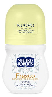 Neutro Roberts Deodorante Roll On Fresco Giallo Zero Sali di Alluminio 50ml-1