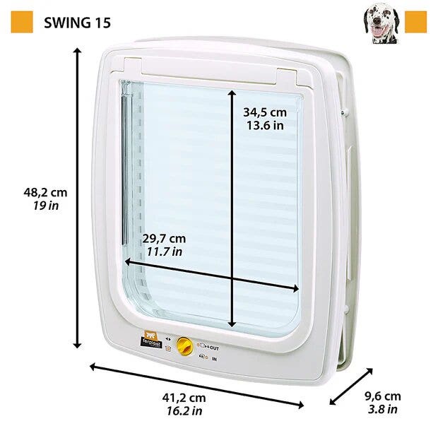 Ferplast Swing 15 Portina Per Cani Colore Marrone-2