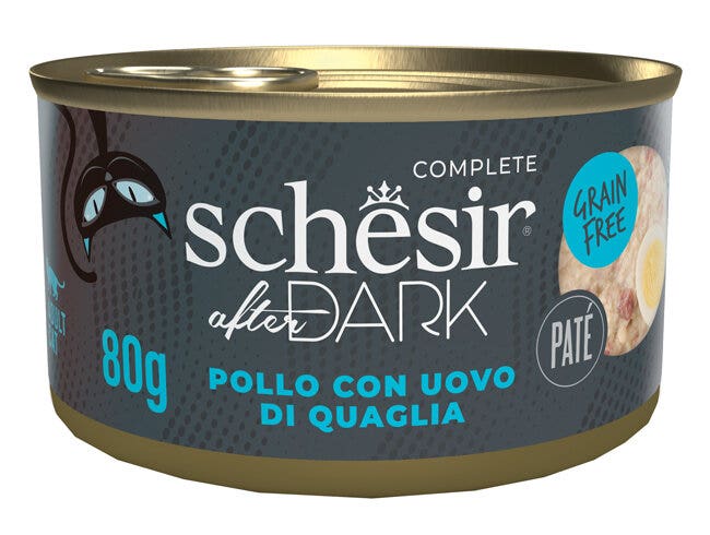 Schesir After Dark Gatto Adulto Paté Pollo & Uovo Di Quaglia 80g-1