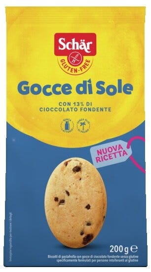 Schar Gocce Di Sole Biscotti Con Gocce Di Cioccolato Senza Glutine 200g-2