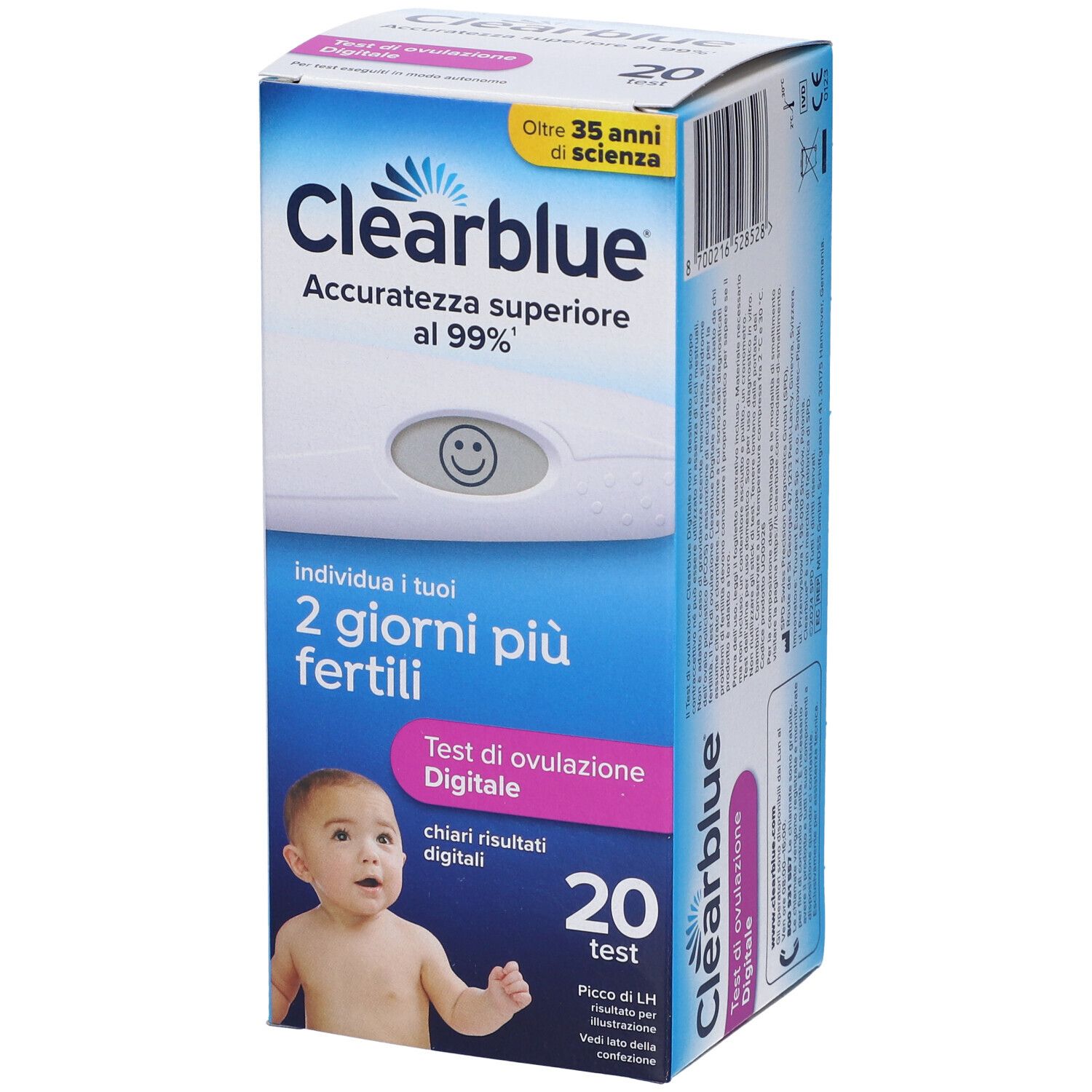 Clearblue Test Di Ovulazione Digitale 20 Test