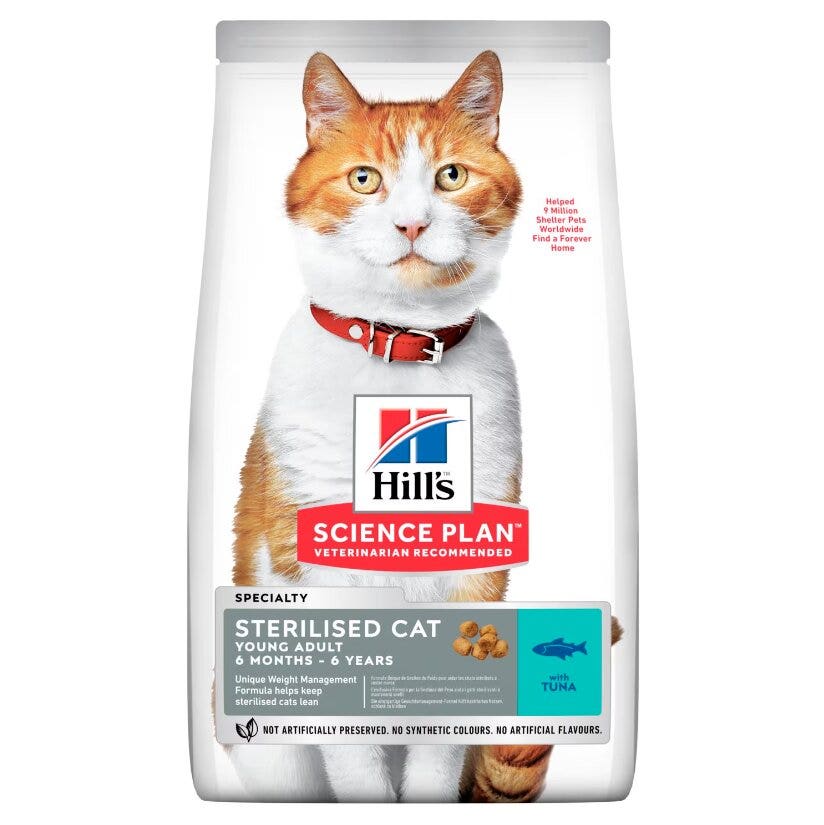 Hill's Science Plan Young Adult Sterilised Cat Alimento per Gatti con Tonno 1,5kg-1