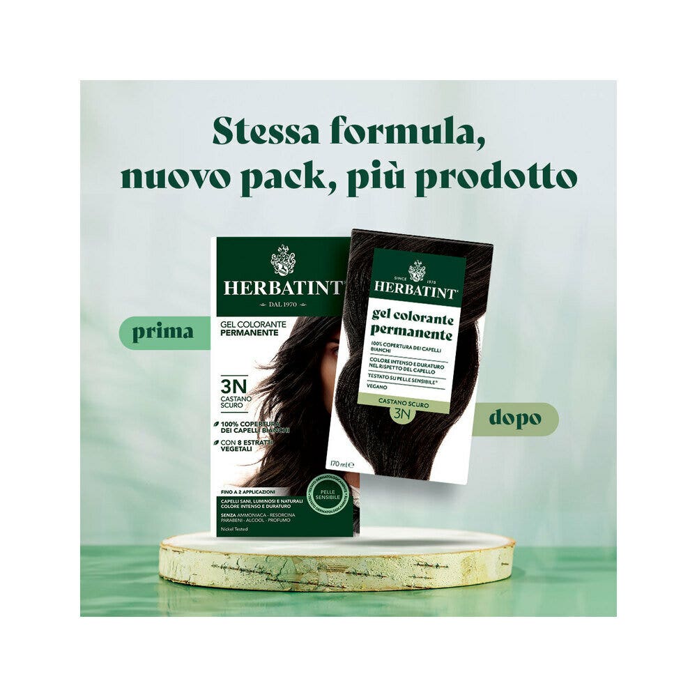 Herbatint Gel Colorante Permanente 3N Castano Scuro 170ml-6