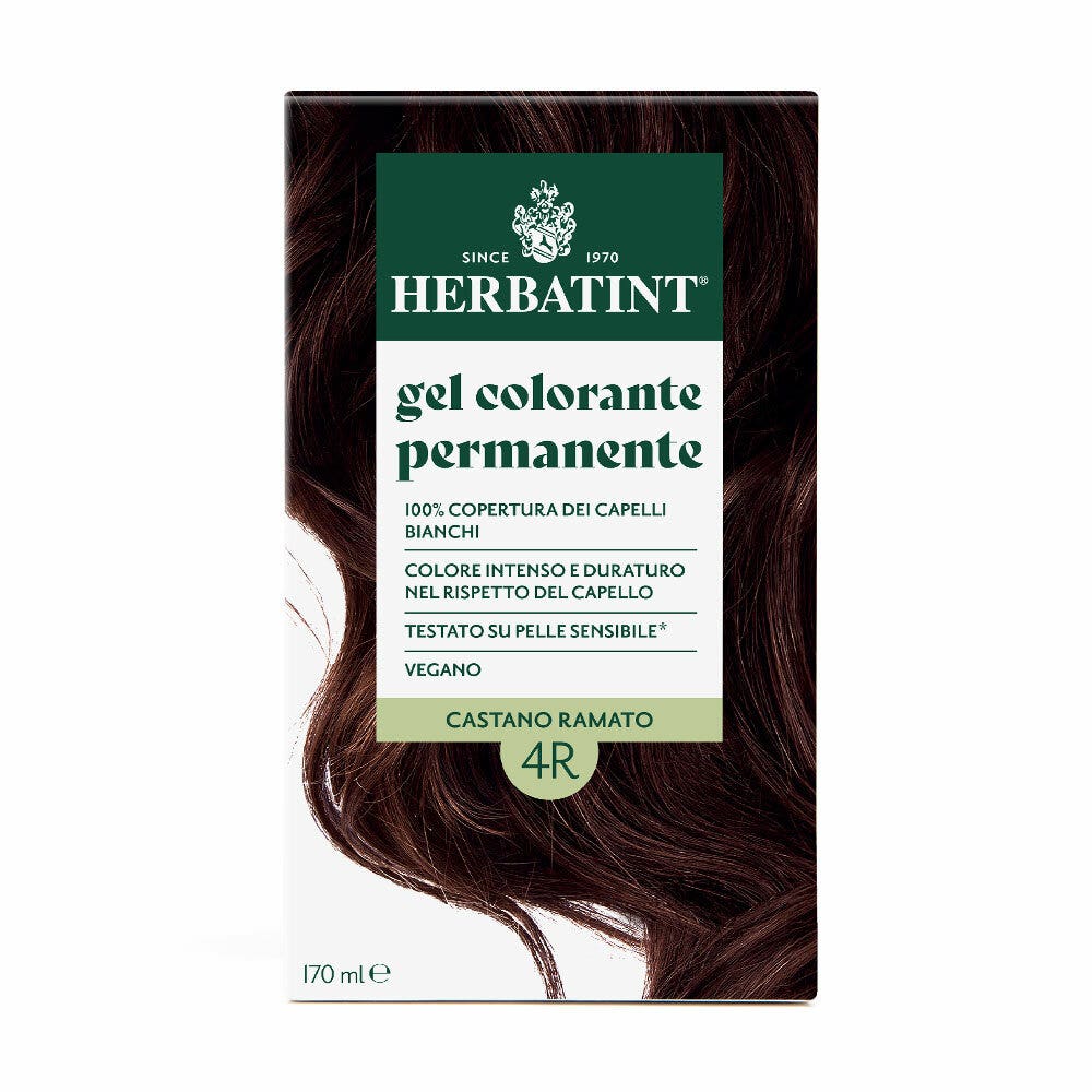 Herbatint Gel Colorante Permanente 4R Castano Ramato 170ml-2
