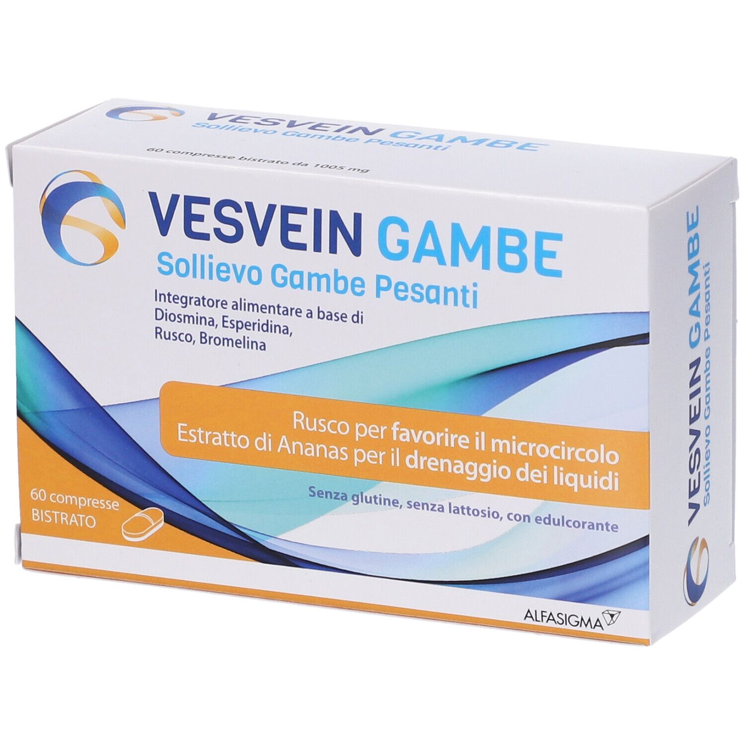Vesvein Gambe Sollievo Gambe Pesanti 60 Compresse Bistrato