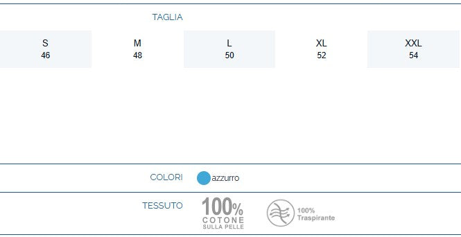 Pavis Pigiama Sanitario Per Degenti Uomo Cerniera Posteriore Colore Azzurro Cod. 990