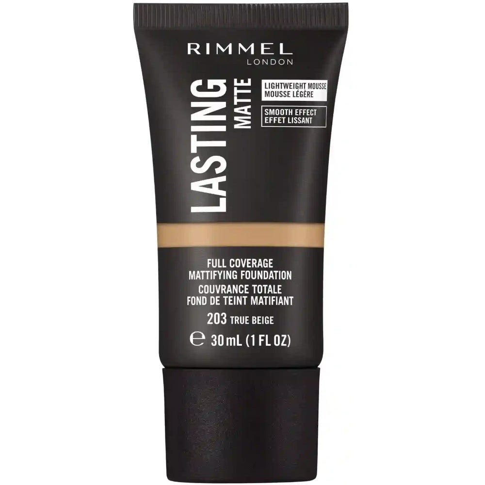 Rimmel Fondotinta Lasting Matte 203 True Beige 30ml-1