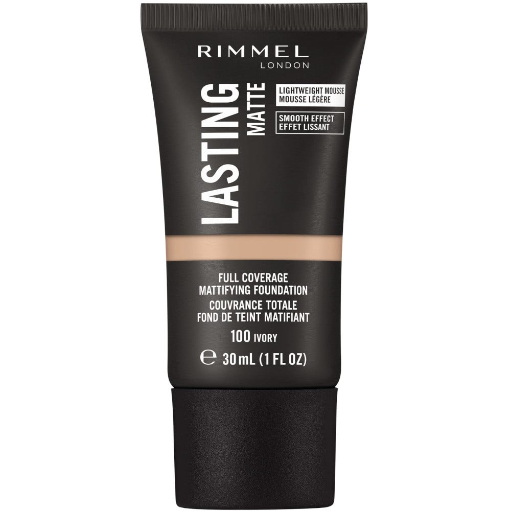 Rimmel Fondotinta Lasting Matte 100 Ivory 30ml-1