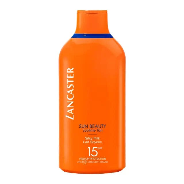 Lancaster Sun Beauty Sublime Tan Silky Milk SPF 15 Latte Corpo E Viso 400ml-1