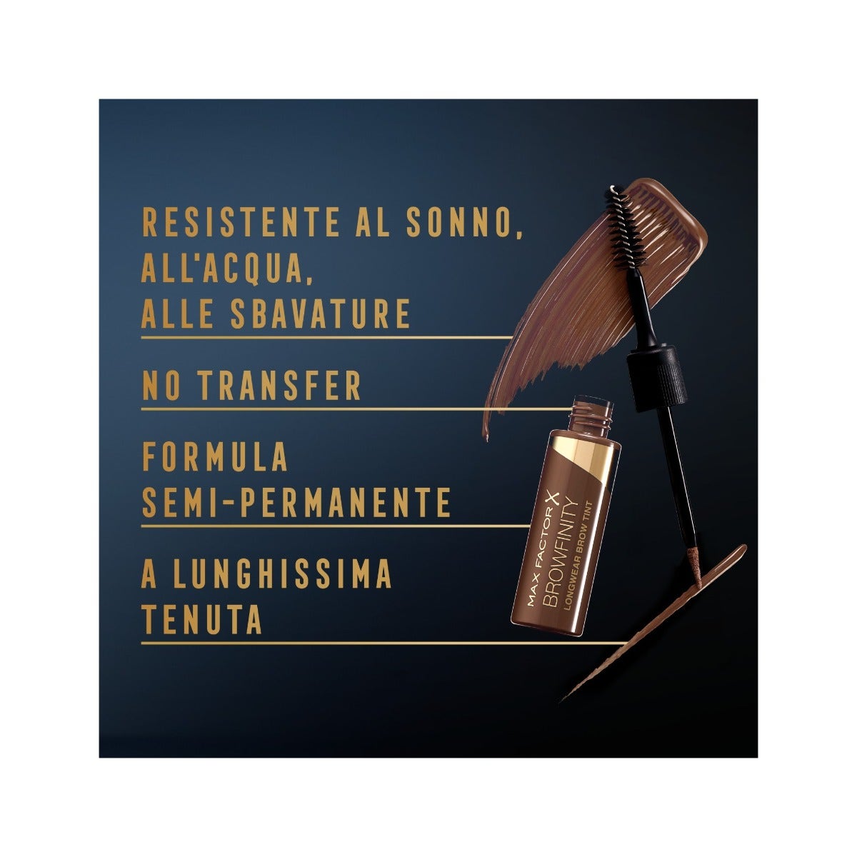 Max Factor Tinta Sopracciglia A Lunga Tenuta Browfinity 03 Dark Brown-3