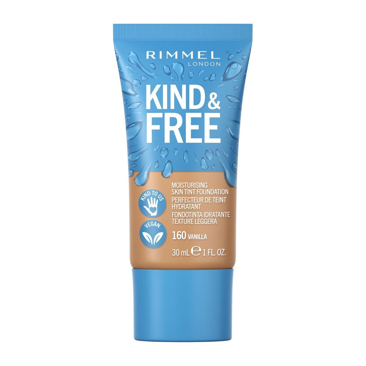Rimmel Fondotinta Idratante Kind&Free 160 Vanilla 30ml-1