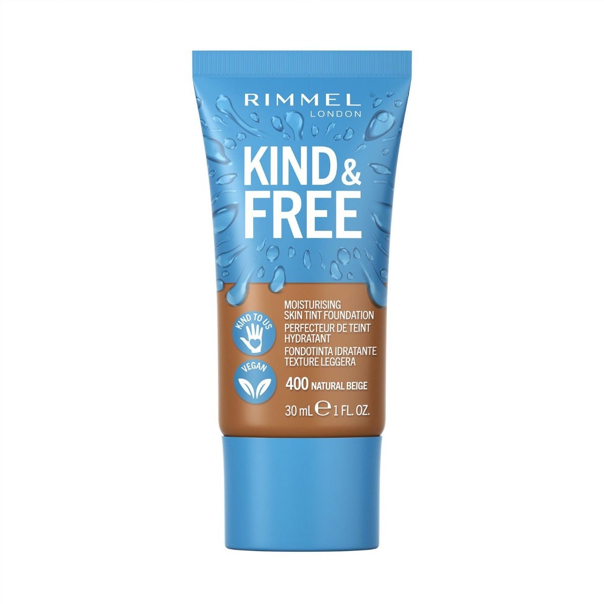Rimmel Fondotinta Idratante Kind&Free 400 Natural Beige 30ml-1