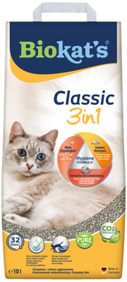 Biokat's Natural Classic 3 In 1 Lettiera Da Argilla Naturale Per Gatti 10kg-1