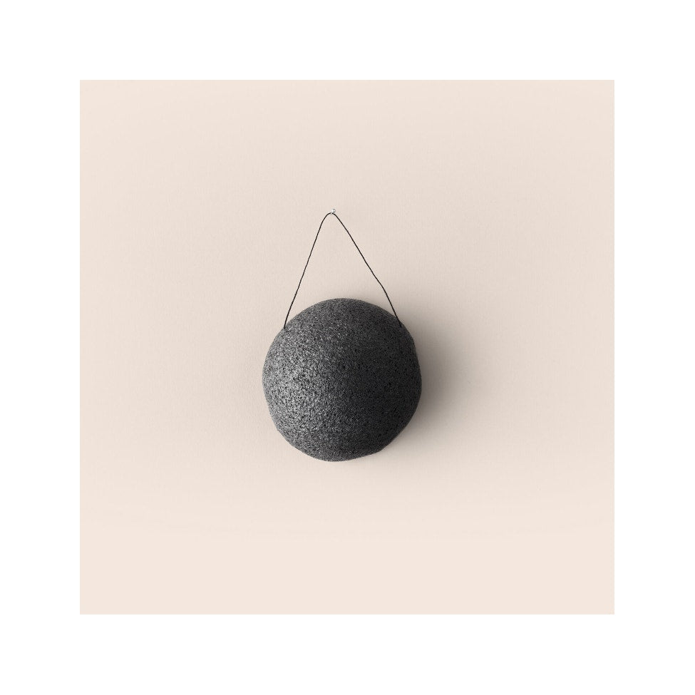 Nudo Spugna Konjac In Carbone Vegetale 6,5cm-1